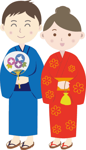 カップルの夏祭り