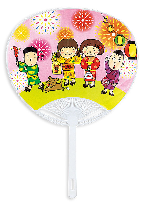 Gタイプポリうちわ 子供はなび