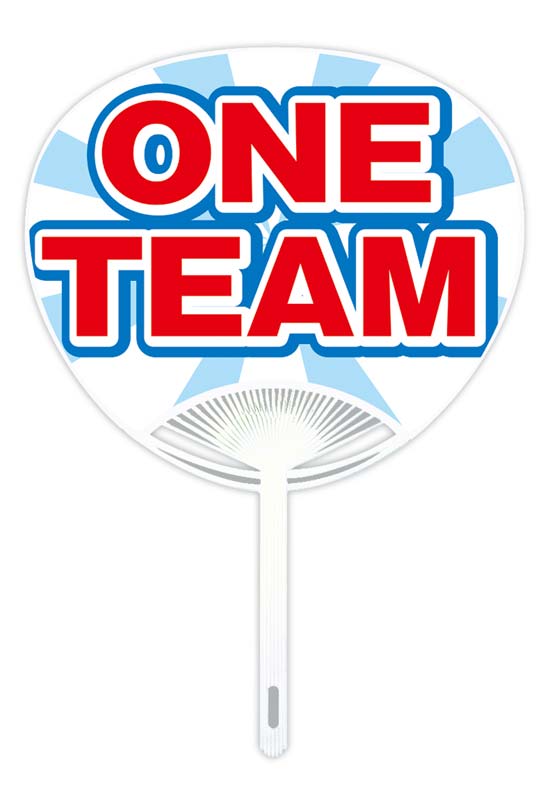 国旗 応援うちわone Team うちわ印刷専門のフレアデザイン