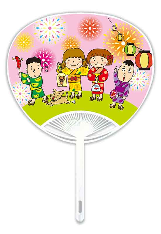 ポリGタイプうちわ 子供踊りA