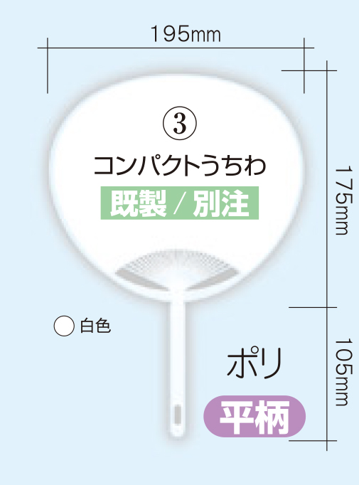 全面名入れジュニアうちわ イラストひまわりの印刷仕様画像